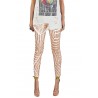 Apricot Casual High Waist Sequin Pants