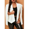 Lovely Casual Cloak Design White Plus Size Blazer
