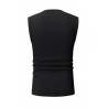 Lovely Casual Black Cotton Vest
